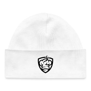 Chef's Hat Icon Chef - Baby Organic Beanie - white - Front