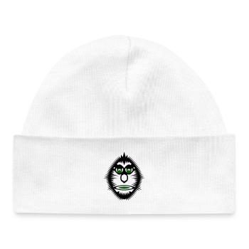 Illustration de visage de chat Visage de chat - Bonnet bébé bio - blanc - Devant