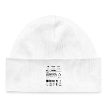 Kletterbeschreibung Stärkeindikator-Symbol - Baby Organic Mütze - Weiß - Vorne