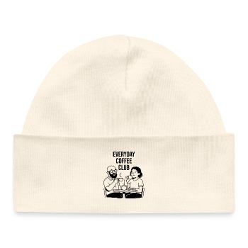 club de café tous les jours - Ohne Bohne ohne mich - Bonnet bébé bio - blanc - Devant