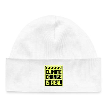 Climate Change Is Real Climate Change Science - Baby Organic Beanie - white - Front