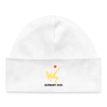 Footballer 2026 Germany Fan - Baby Organic Beanie - white - Front