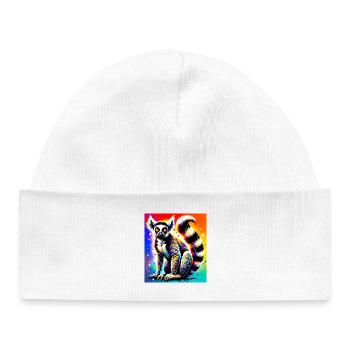 Lemur - Baby Organic Beanie - white - Front
