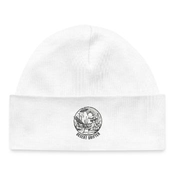 Wüste Bip Bip OVNI Vagabond rétro du désert occidental - Bonnet bébé bio - blanc - Devant