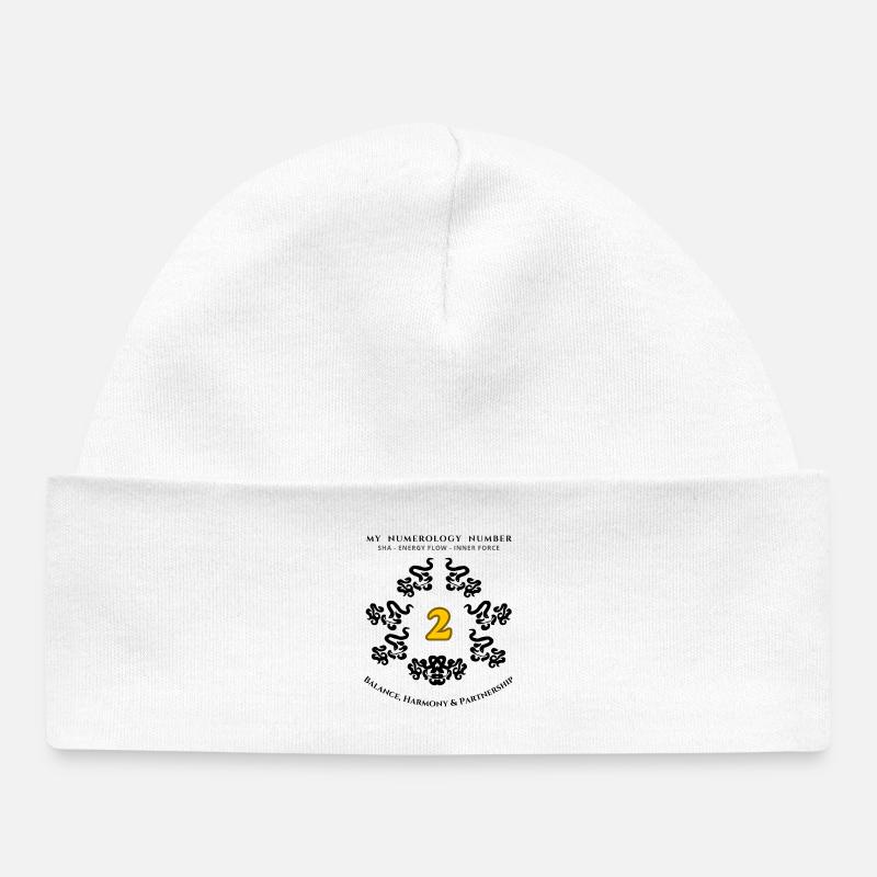 Numer_2 - Baby Organic Beanie - white