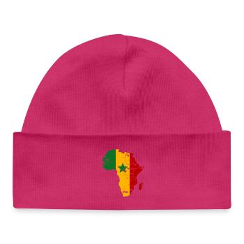 Senegal_Flagge_Afrika_used - Baby Organic Beanie - white - Front