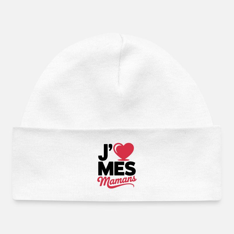 Aime_mes_mamans - Bonnet bébé bio - blanc