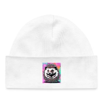 hedgehog - Baby Organic Beanie - white - Front