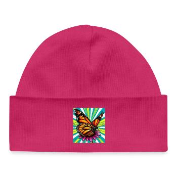 Schmetterling - Baby Organic Mütze - Weiß - Vorne