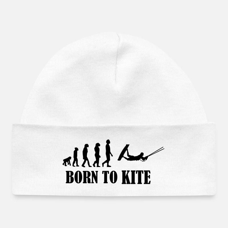 Kiteboard,Kiteboarder,Kiteboarding,Mer,Conseil - Bonnet bébé bio - blanc