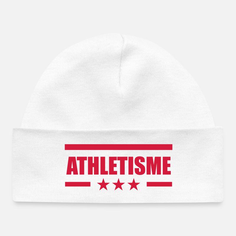 Athlétisme - Bonnet bébé bio - blanc