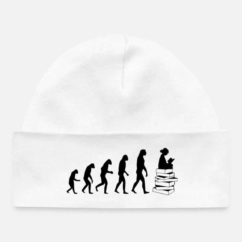 Lire l'évolution - Bonnet bébé bio - blanc