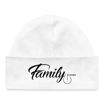 le pouvoir familial - Bonnet bébé bio - blanc - Devant