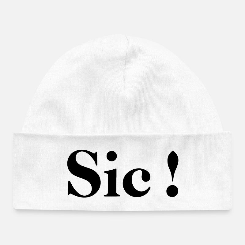 Sic! - Baby Organic Beanie - white