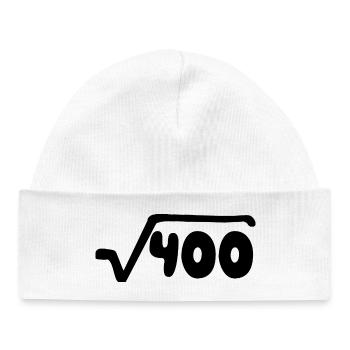 20th Birthday - Anniversary - Baby Organic Beanie - white - Front