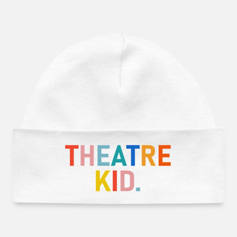 Théâtre Kid Arc-en-ciel - Bonnet bébé bio - blanc
