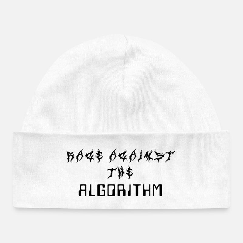 Rage against the Algorithm - Baby Organic Mütze - Weiß