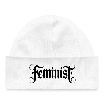 Feminist - Baby Organic Mütze - Weiß - Vorne