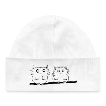 Käutzchen - Das Original by heavenlygoods - Baby Organic Beanie - white - Front