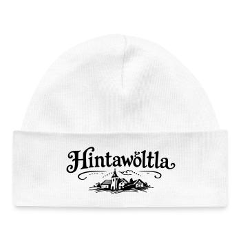 Hintawötla - Bonnet bébé bio - blanc - Devant