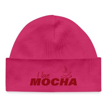J’ADORE LE MOKA - Bonnet bébé bio - blanc - Devant