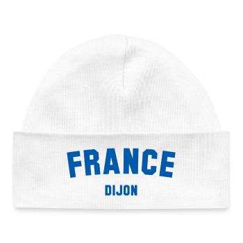 Dijon, France, France - Bonnet bébé bio - blanc - Devant