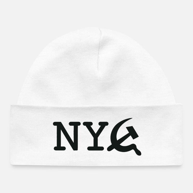 NY Commie - Bonnet bébé bio - blanc