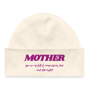 Sigura Design Mamas Liebe - Baby Organic Mütze - Weiß - Vorne