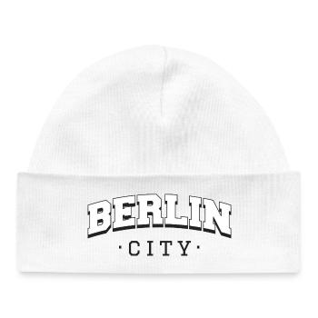 Ville de Berlin - Bonnet bébé bio - blanc - Devant