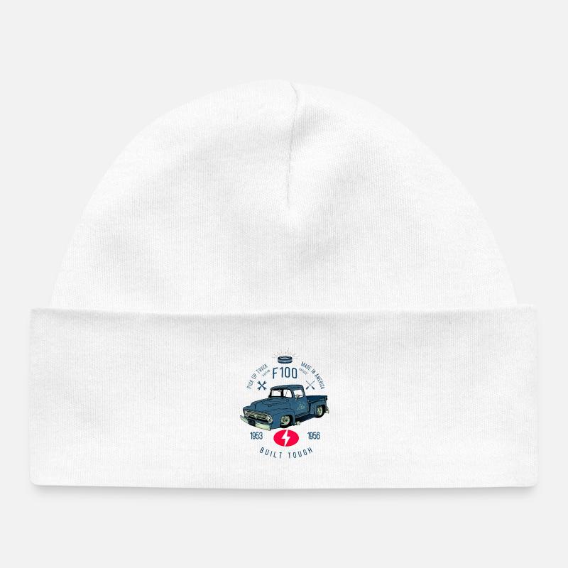 F100 Built Tough - Bonnet bébé bio - blanc