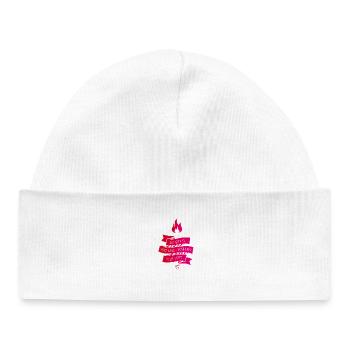 My Love est votre groupe d’amour amour rose Vintage Fire - Bonnet bébé bio - blanc - Devant