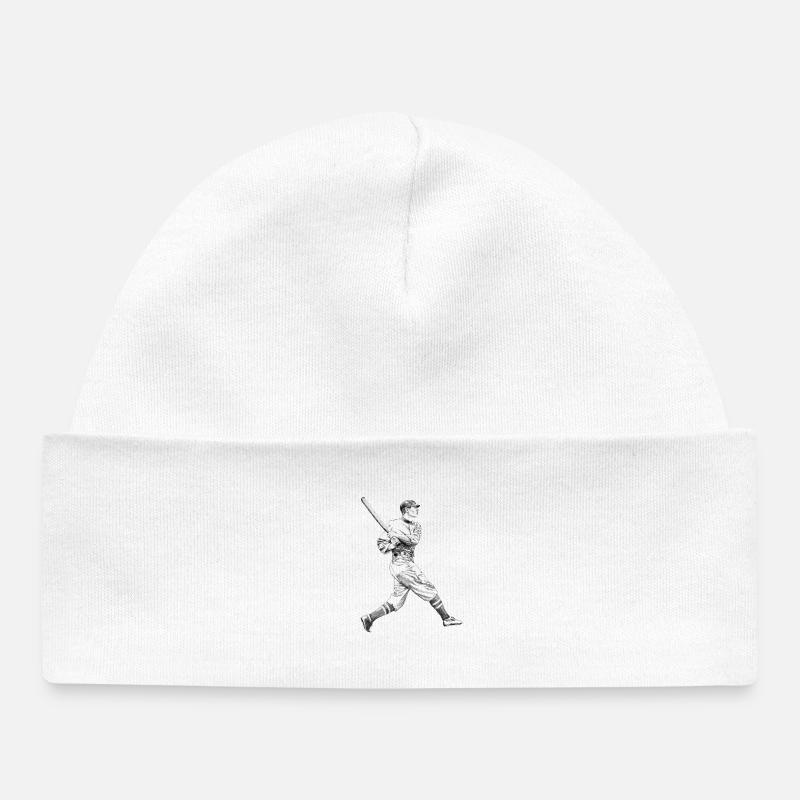 Baseball - Bonnet bébé bio - blanc