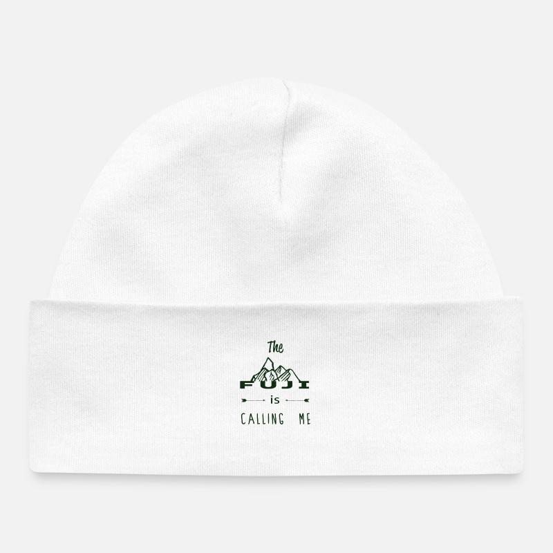 Appel du Mont Fuji - Bonnet bébé bio - blanc