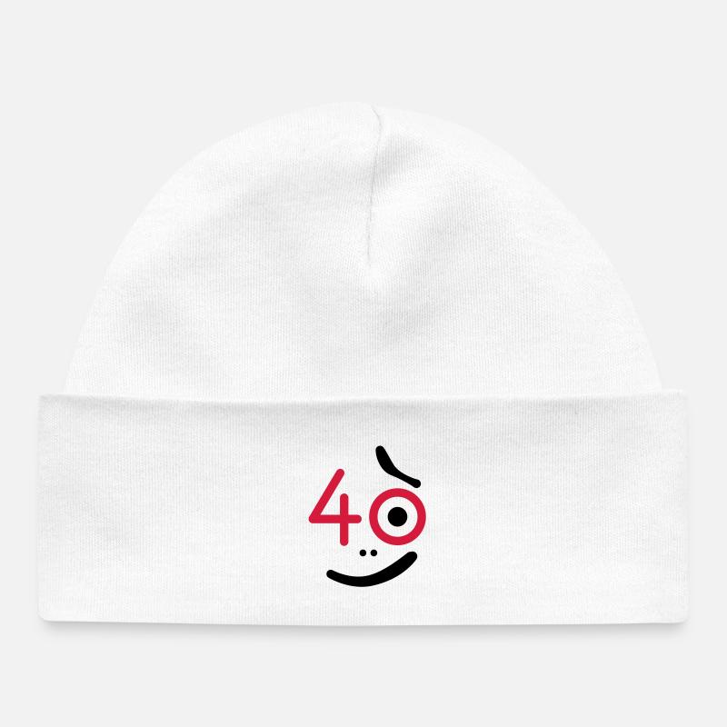 40 années - Alors quoi? - Bonnet bébé bio - blanc