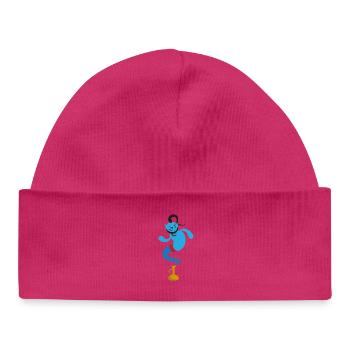 Kindermotiv Flaschengeist blau Kindershirt Geist - Baby Organic Mütze - Weiß - Vorne