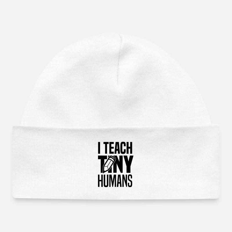 I teach tiny humans - Baby Organic Mütze - Weiß