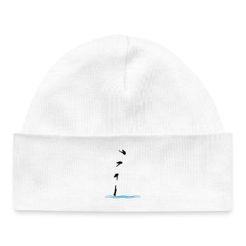 Saut de tour - Bonnet bébé bio - blanc - Devant