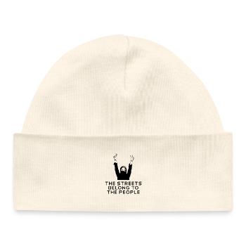 Idée de cadeau AntiFa pour les antifascistes - Bonnet bébé bio - blanc - Devant
