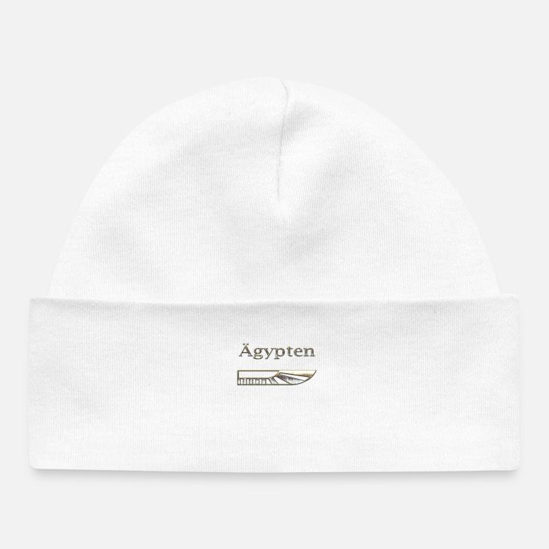 Egypte 72 - Bonnet bébé bio - blanc