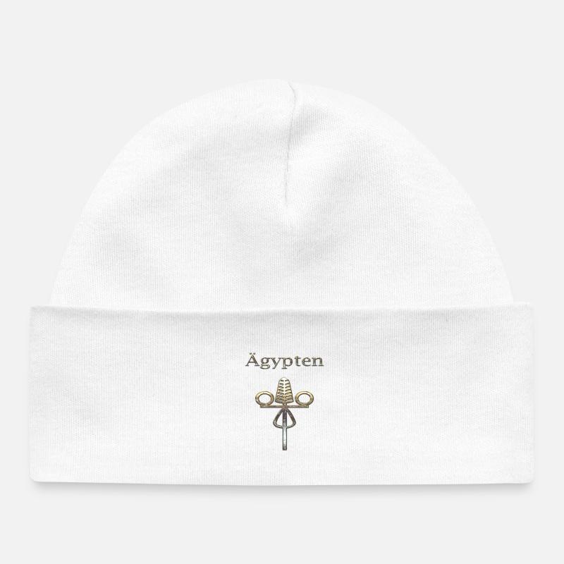 Egypte 82 - Bonnet bébé bio - blanc