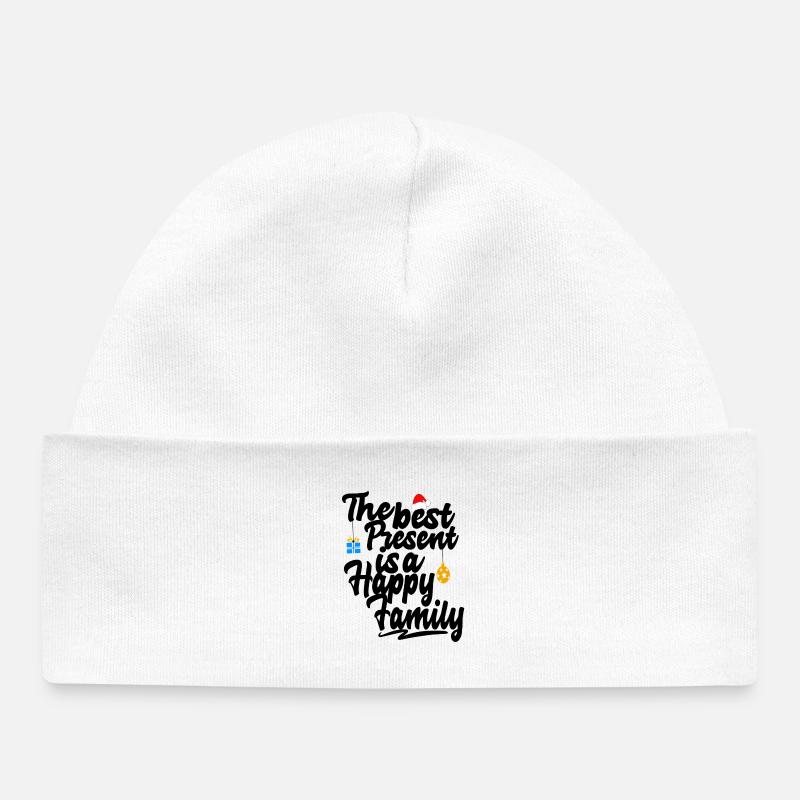 Noël noël - Bonnet bébé bio - blanc