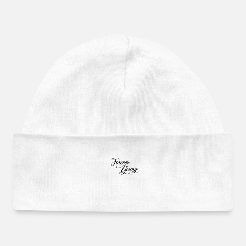 Forever Young - noir - Bonnet bébé bio - blanc