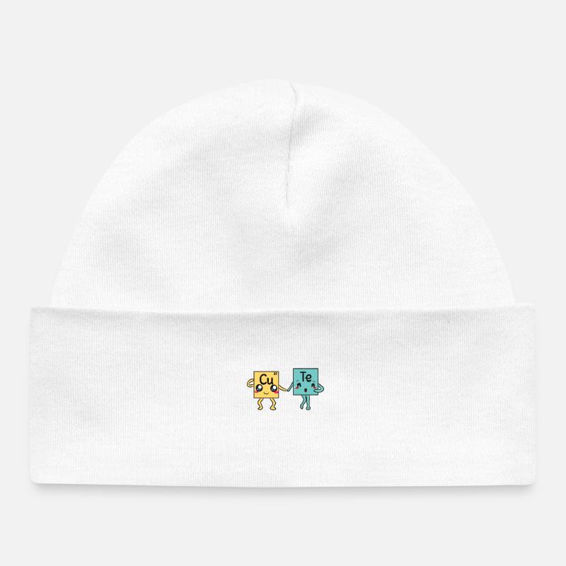 science - Baby Organic Beanie - white