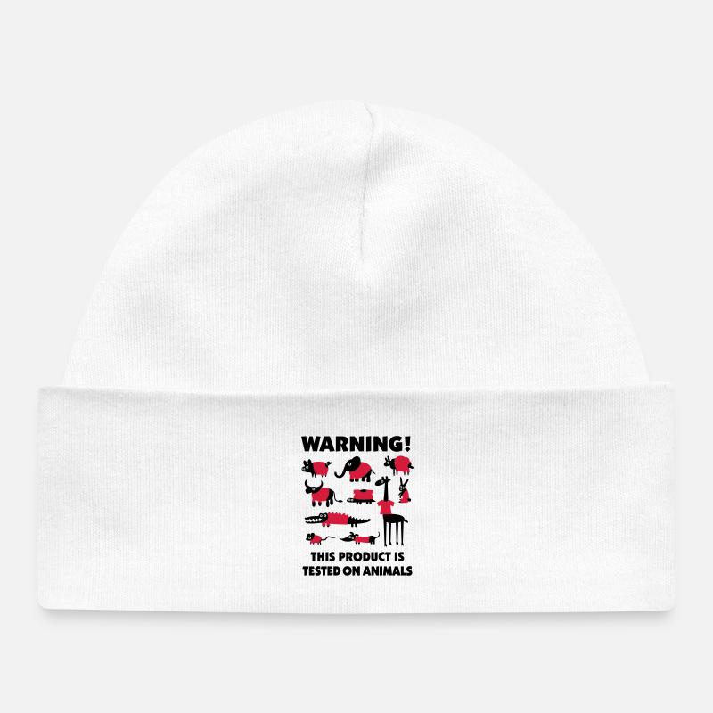 Warning this product is tested on animals 3clr - Bonnet bébé bio - blanc