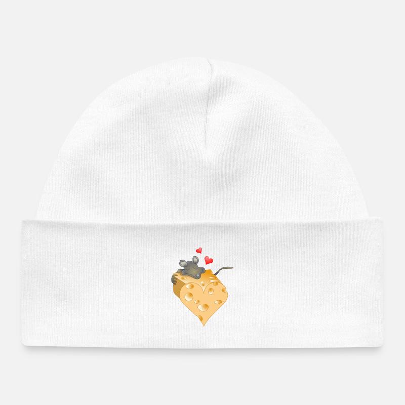 Cheesy Valentine - Bonnet bébé bio - blanc