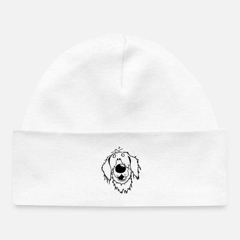 Hovawart – Hovi – Chien – Tee Shirt - Bonnet bébé bio - blanc