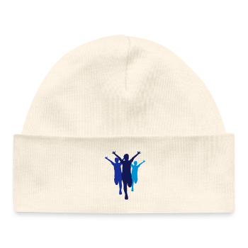 3 laeufer run fast marathon marathon - Baby Organic Beanie - white - Front