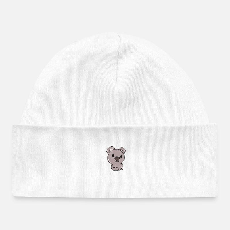 koala - Bonnet bébé bio - blanc