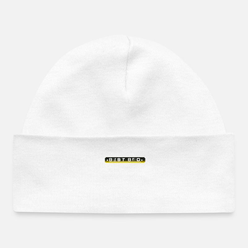 Best bro - Bonnet bébé bio - blanc
