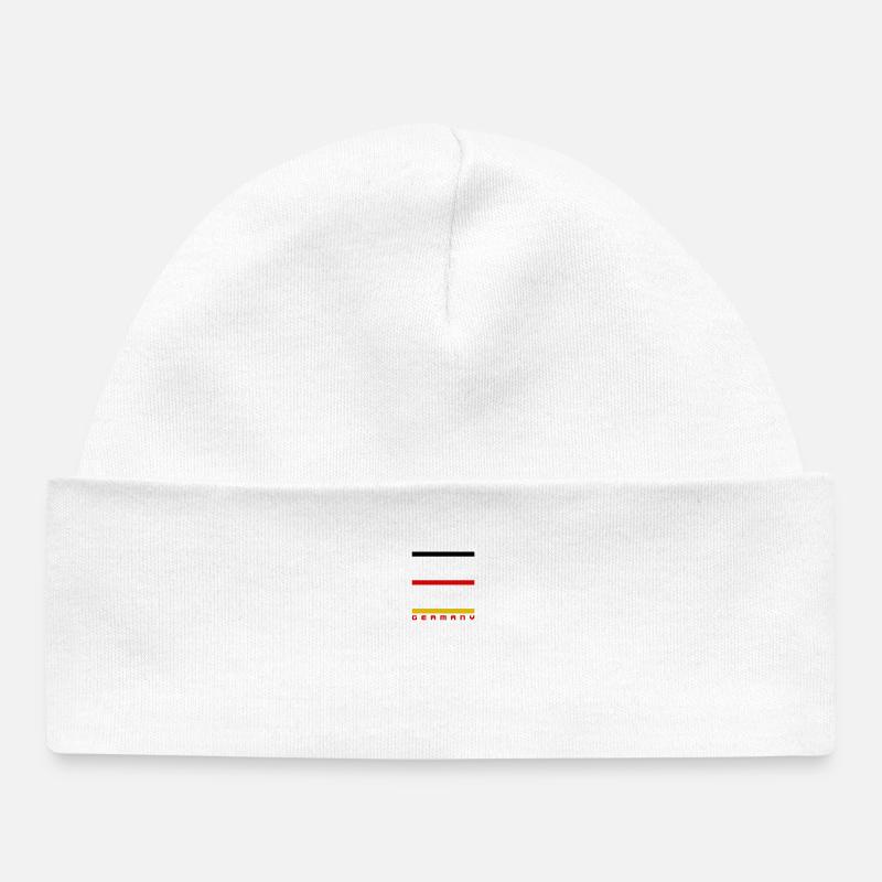 DRAPEAU GERMANY - Bonnet bébé bio - blanc